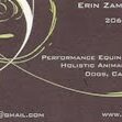 Erin Zamzow, DVM Performance Equine Dentistry Holistic Animal Wellness www.drerin.com 206-550-6239 drerinmon@gmail.com